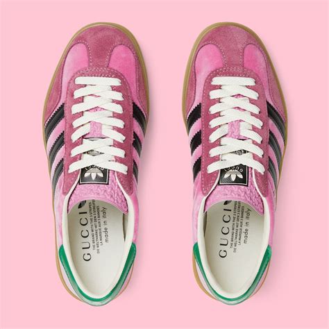 gucci x adidas pink gazelle|adidas x gucci official website.